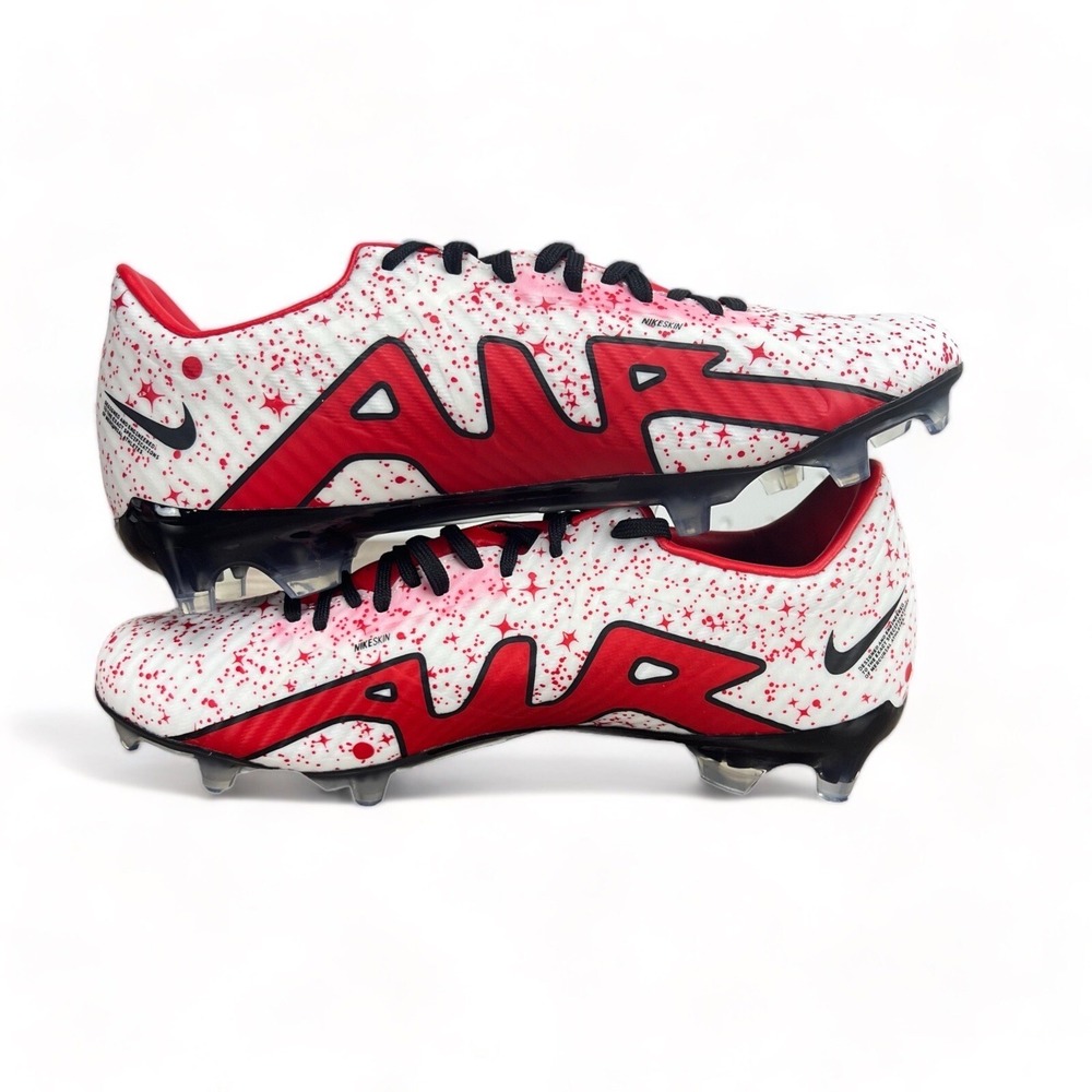 Nike Air Zoom Mercurial Vapor 15 Academy FG Soccer White Red Mens 6 / Womens 7.5 - Picture 6 of 9